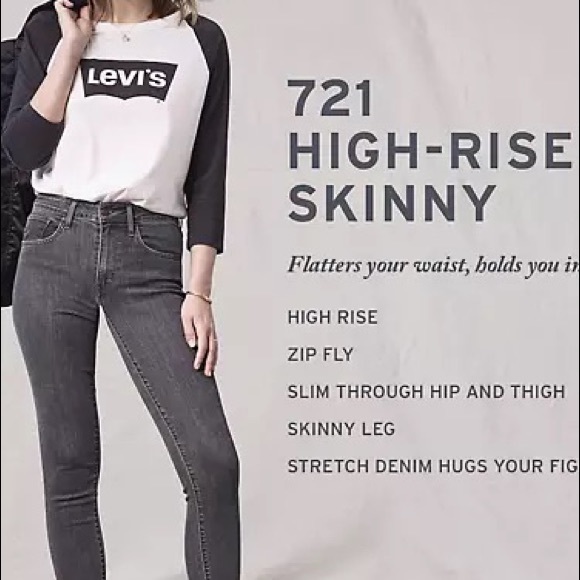 NWT Levi’s 721 High Rise Skinny Women’s Dark Wash Jeans - Picture 12 of 12